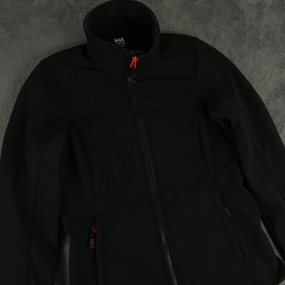Helly Hansen Luna Softshell Jacket Women S Black Waterproof Full Zip Embroidered